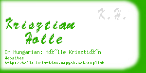 krisztian holle business card